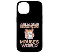 Juste un humain piégé dans une souris du monde d'une souris Coque pour iPhone 14
