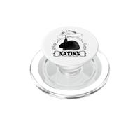 Juste Un Humain Qui Aime Les Lapins en Satin Style rétro PopSockets PopGrip pour MagSafe
