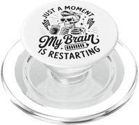 Juste Un Instant, Mon Cerveau redémarre Skeleton PopSockets PopGrip pour MagSafe