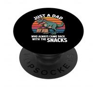 Juste Un Papa Qui est Revenu avec des Snacks Dino PopSockets PopGrip Adhésif