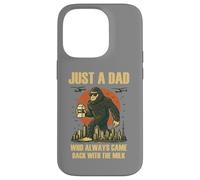 Juste Un Papa Qui revenait Toujours avec du Lait Funny Papa Bigfoot Coque pour iPhone 14 Pro