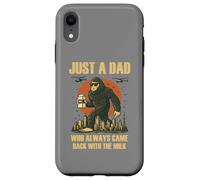 Juste Un Papa Qui revenait Toujours avec du Lait Funny Papa Bigfoot Coque pour iPhone XR