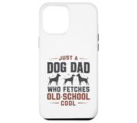 Juste Un père de Chien Qui va Chercher Un Amoureux de la Vieille école et du rétro des années 80 Coque pour iPhone 12 Pro Max