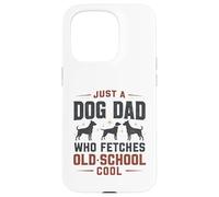 Juste Un père de Chien Qui va Chercher Un Amoureux de la Vieille école et du rétro des années 80 Coque pour iPhone 15 Pro