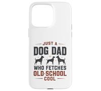 Juste Un père de Chien Qui va Chercher Un Amoureux de la Vieille école et du rétro des années 80 Coque pour iPhone 15 Pro Max