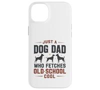 Juste Un père de Chien Qui va Chercher Un Amoureux de la Vieille école et du rétro des années 80 Coque pour iPhone 14 Plus