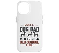 Juste Un père de Chien Qui va Chercher Un Amoureux de la Vieille école et du rétro des années 80 Coque pour iPhone 14