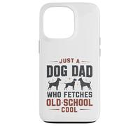Juste Un père de Chien Qui va Chercher Un Amoureux de la Vieille école et du rétro des années 80 Coque pour iPhone 13 Pro