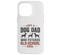 Juste Un père de Chien Qui va Chercher Un Amoureux de la Vieille école et du rétro des années 80 Coque pour iPhone 14 Pro Max
