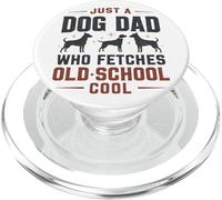 Juste Un père de Chien Qui va Chercher Un Amoureux de la Vieille école et du rétro des années 80 PopSockets PopGrip pour MagSafe
