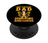 Juste Un père Dur à Cuire Qui survit à Bone Cancer Warrior Men PopSockets PopGrip Adhésif