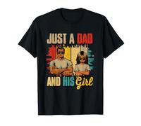 Juste un père et sa fille, fête des pères, fiers de la famille, amoureux des enfants T-Shirt