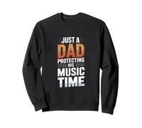 Juste Un père Qui protège sa Musique Time Retro Sweatshirt