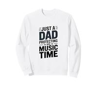 Juste Un père Qui protège Son Temps passé à écouter de la Musique Sweatshirt