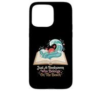 Juste Un Rat de bibliothèque Qui a sa Place sur la Plage Coque pour iPhone 15 Pro Max