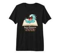 Juste Un Rat de bibliothèque Qui a sa Place sur la Plage T-Shirt Haut de Gamme
