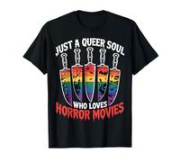 Juste une âme queer qui aime les films d'horreur T-Shirt