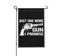 « Juste une arme de plus, promis ! » Drapeau de jardin vertical double face 30 x 45 cm, décoration murale ou de chambre, bannière de bienvenue