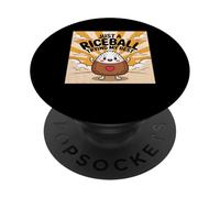 Juste une boule de riz qui essaie mon meilleur mignon Kawaii PopSockets PopGrip Adhésif