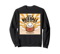 Juste une boule de riz qui essaie mon meilleur mignon Kawaii Sweatshirt