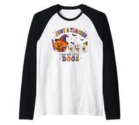 Juste Une enseignante et Ses Petites huées Manche Raglan