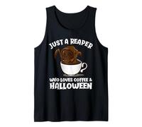 Juste Une Faucheuse Qui Aime Le café, Halloween drôle Débardeur