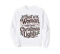 Juste Une Femme Qui Aime Les lumières de Noël Sweatshirt