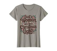 Juste Une Femme Qui Aime Les lumières de Noël T-Shirt