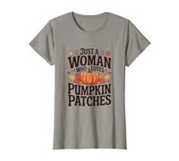 Juste Une Femme Qui Aime Les Patchs de citrouilles en Automne T-Shirt