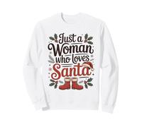 Juste Une Femme Qui Aime Les Vacances du Père Noël Sweatshirt