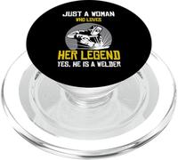 Juste Une Femme Qui Aime sa légende, Oui, il est Soudeur. PopSockets PopGrip pour MagSafe