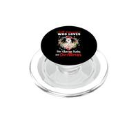 Juste Une Femme Qui Aime Son Chien Husky et Noël de Noël PopSockets PopGrip pour MagSafe