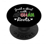 Juste Une Fille aux Racines afghanes, Femmes et Filles afghanes PopSockets PopGrip Adhésif