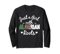 Juste Une Fille aux Racines algériennes | Algeria Pride Manche Longue