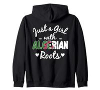 Juste Une Fille aux Racines algériennes | Algeria Pride Sweat à Capuche