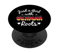 Juste Une Fille aux Racines allemandes Germany Pride Girls PopSockets PopGrip Adhésif