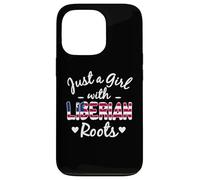 Juste Une Fille aux Racines libériennes, Liberia Girls Pride Coque pour iPhone 13 Pro