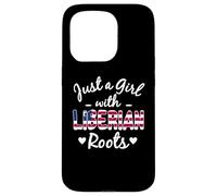 Juste Une Fille aux Racines libériennes, Liberia Girls Pride Coque pour iPhone 15 Pro
