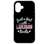 Juste Une Fille aux Racines libériennes, Liberia Girls Pride Coque pour iPhone 16