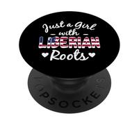 Juste Une Fille aux Racines libériennes, Liberia Girls Pride PopSockets PopGrip Adhésif