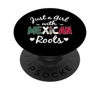 Juste Une Fille aux Racines mexicaines, Mexico Latino Women Pride PopSockets PopGrip Adhésif