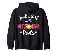 Juste Une Fille aux Racines vietnamiennes | Vietnam Heritage Pride Sweat à Capuche