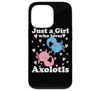Juste Une Fille Qui Aime Axolotls Axolotl Cute Kawaii Design Coque pour iPhone 13 Pro