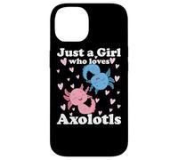 Juste Une Fille Qui Aime Axolotls Axolotl Cute Kawaii Design Coque pour iPhone 14