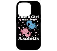 Juste Une Fille Qui Aime Axolotls Axolotl Cute Kawaii Design Coque pour iPhone 14 Pro