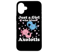 Juste Une Fille Qui Aime Axolotls Axolotl Cute Kawaii Design Coque pour iPhone 16 Plus