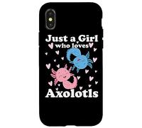 Juste Une Fille Qui Aime Axolotls Axolotl Cute Kawaii Design Coque pour iPhone X/XS