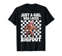 Juste une fille qui aime Bigfoot, maman drôle de Sasquatch T-Shirt