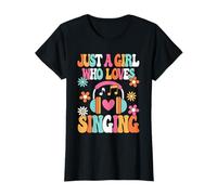 Juste une fille qui aime chanter, jolie chanteuse de musique, femmes et filles T-Shirt
