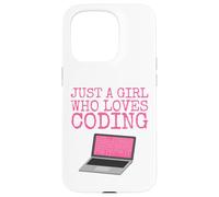 Juste une fille qui aime coder Coque pour iPhone 15 Pro